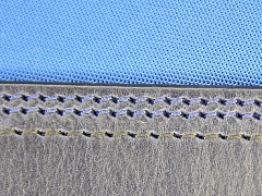 Прямой челночный шов тройного продвижения